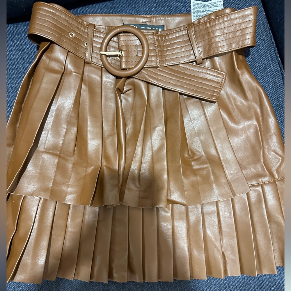 Zara Leather Skirt